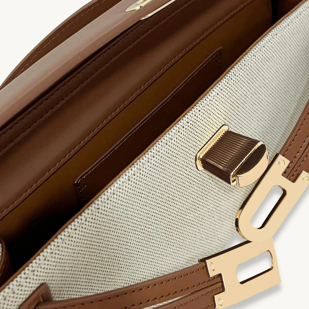 TORBA Z UCHWYTEM NA GÓRZE TARANTO – BRĄZOWE PŁÓTNO