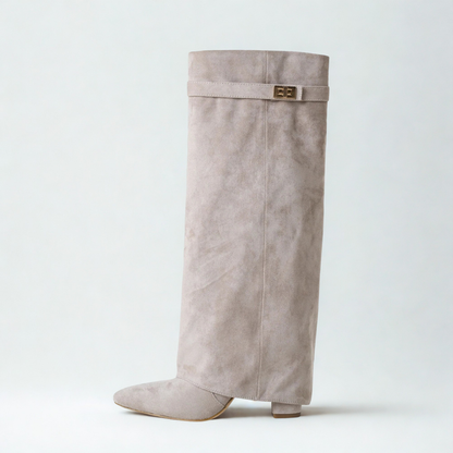HOHE WILDLEDERSTIEFEL MODENA - TAUPE