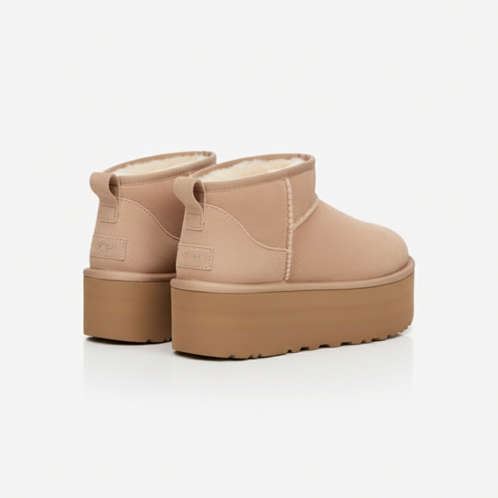 MINI PLATFORM-KNÖCHELBOOT SIENA – BEIGE