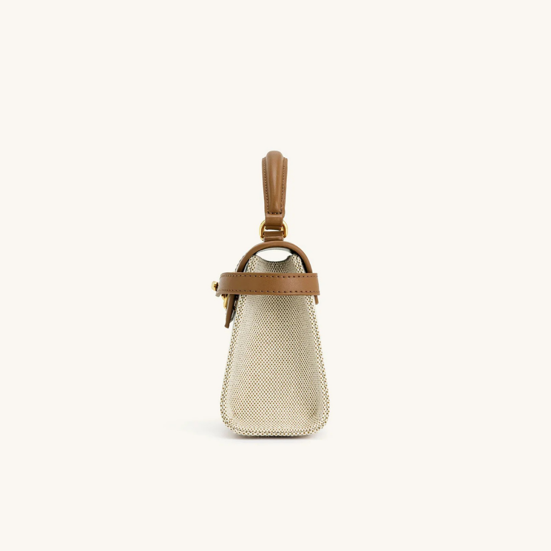 MINI-TASCHE BARI – BRAUNER CANVAS
