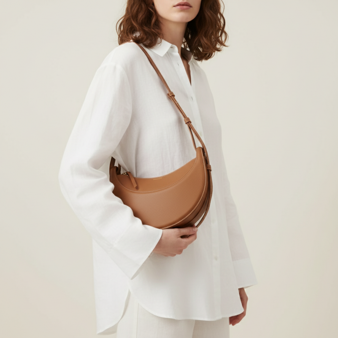 SCHULTERTASCHE PERUGIA – BRAUN