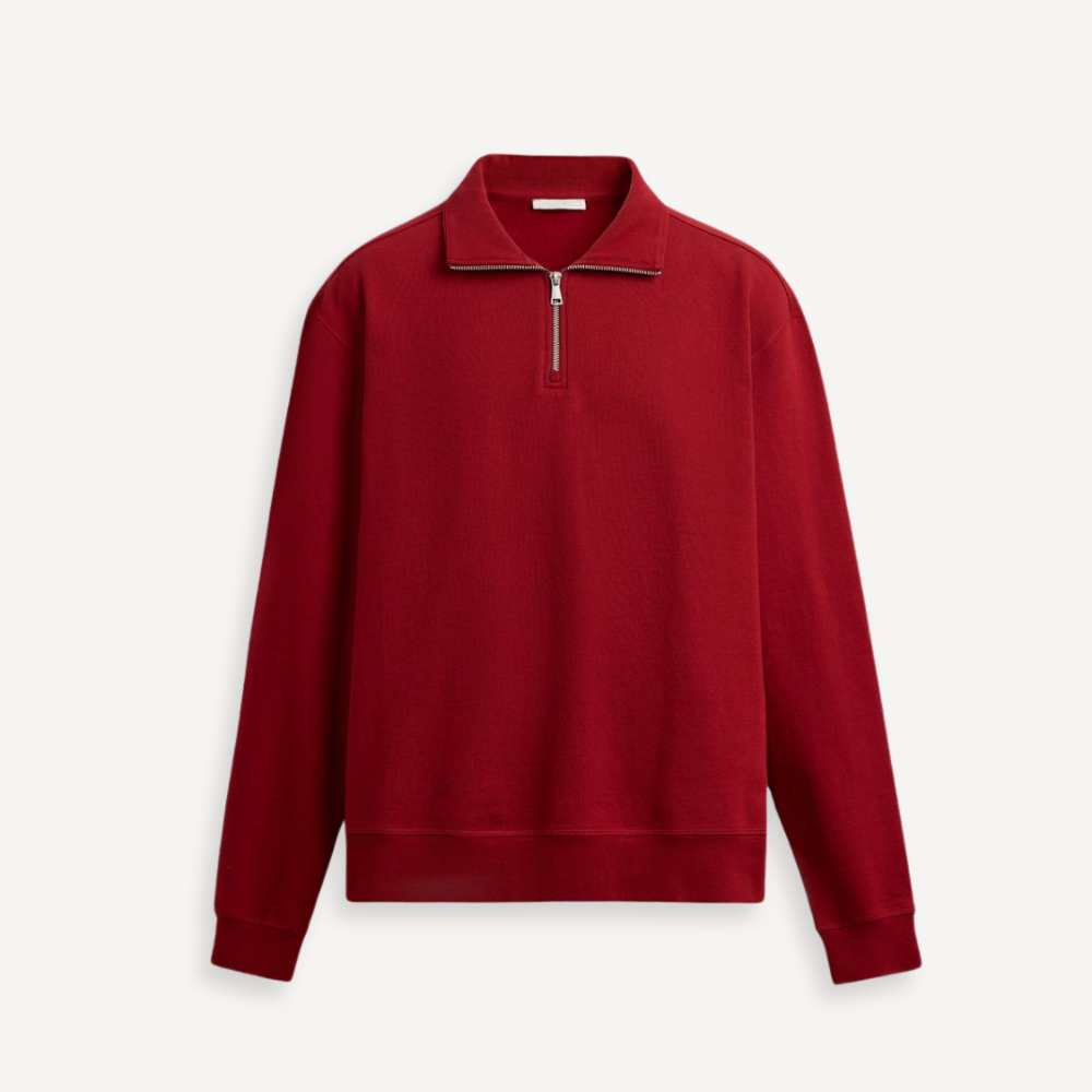 QUARTER ZIP PALERMO – ROT