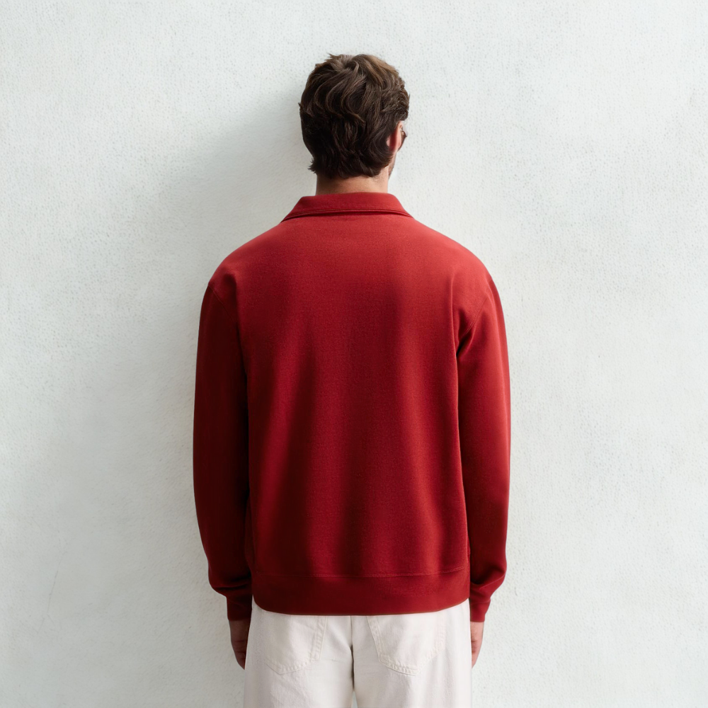 QUARTER ZIP PALERMO – ROT