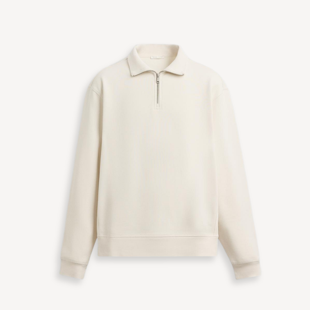 QUARTER ZIP PALERMO – WEISS