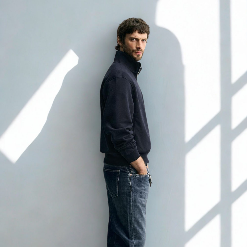 QUARTER ZIP PALERMO – MARINEBLAU