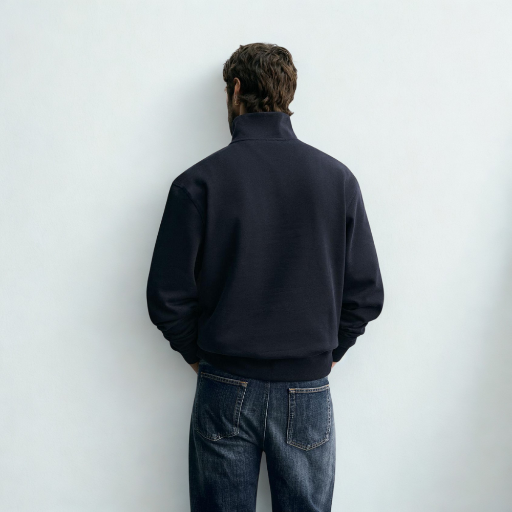 QUARTER ZIP PALERMO – MARINEBLAU