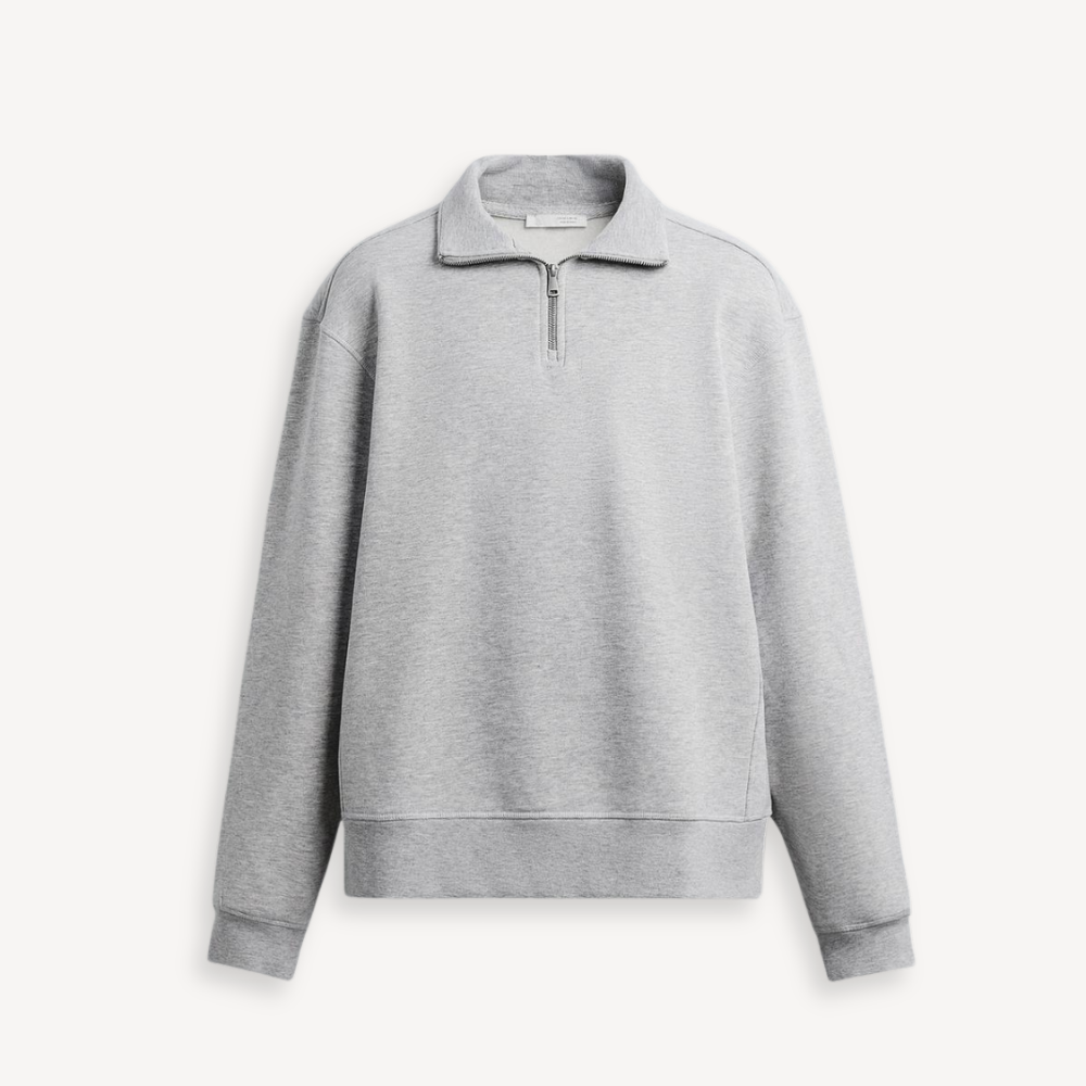 QUARTER ZIP PULLOVER PALERMO – GRAU