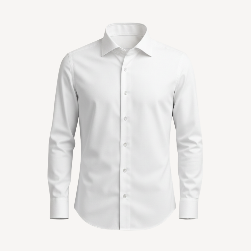 BÜGELFREIES SLIM FIT HEMD FIRENZE – WEISS