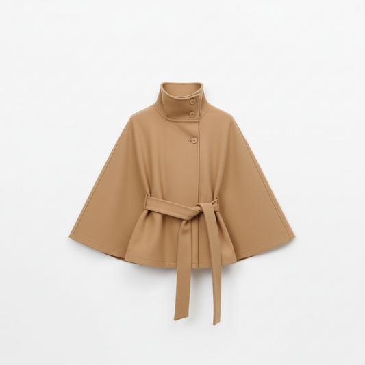 GÜRTEL CAPE COAT MESSINA – CAMEL