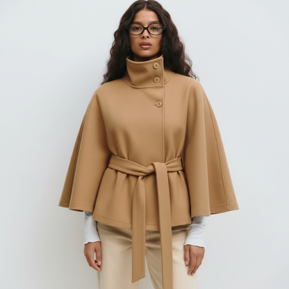 GÜRTEL CAPE COAT MESSINA – CAMEL