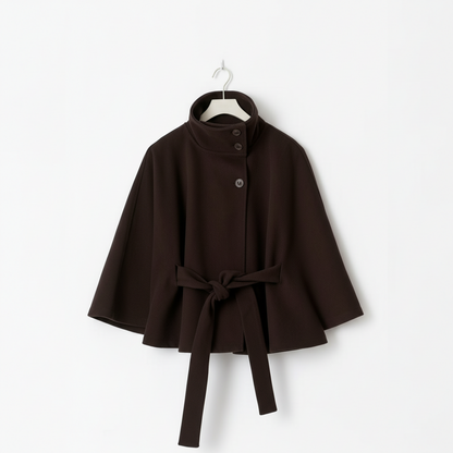 GÜRTEL CAPE COAT MESSINA – BRAUN