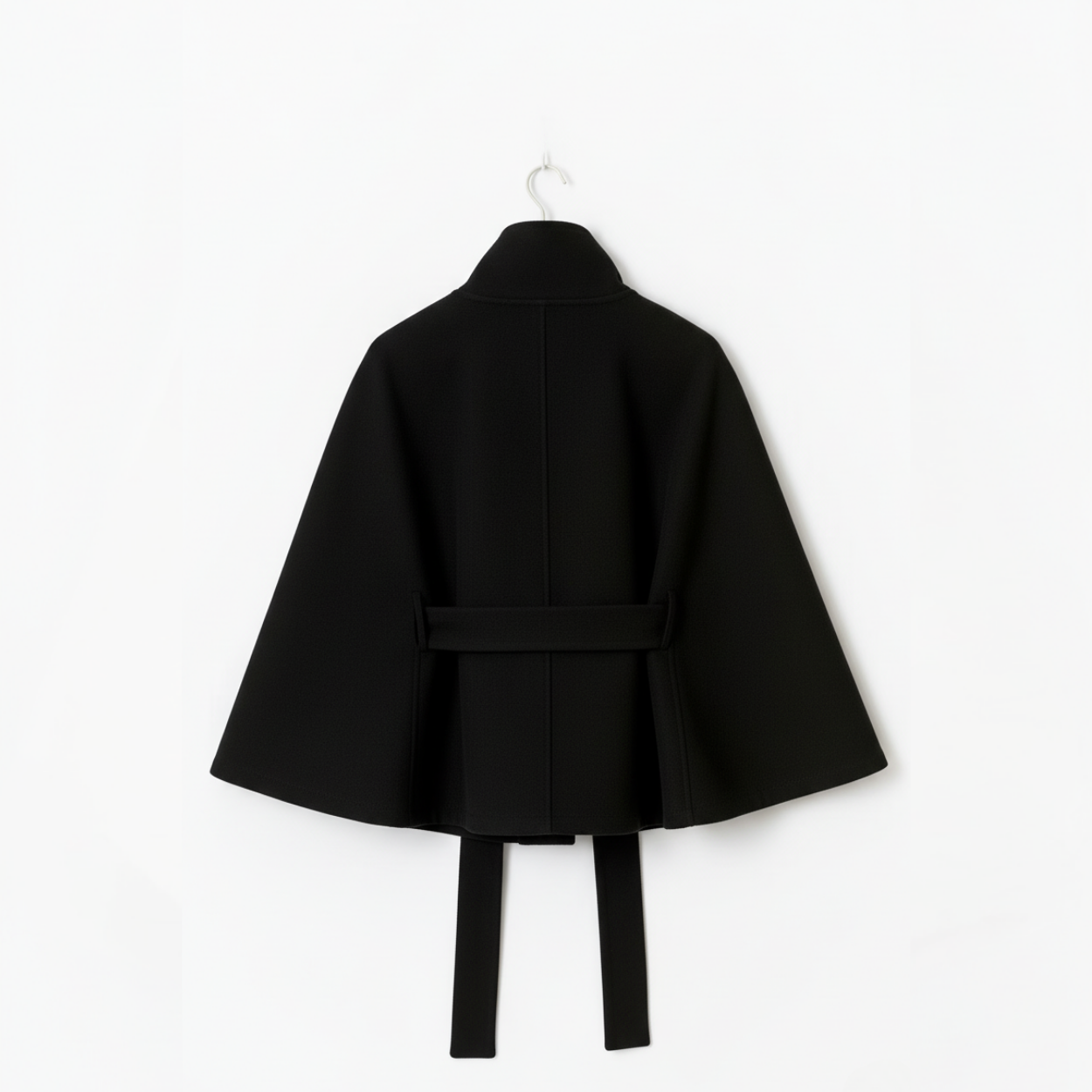 GÜRTEL CAPE COAT MESSINA – SCHWARZ