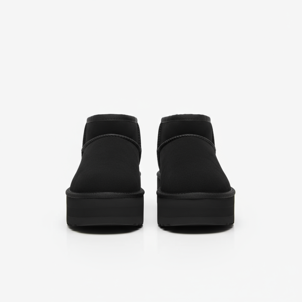 MINI PLATFORM-KNÖCHELBOOT SIENA – SCHWARZ