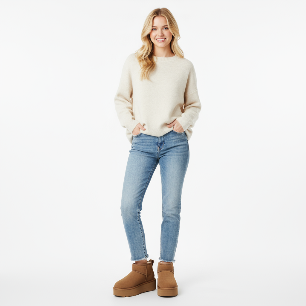 MINI PLATFORM-KNÖCHELBOOT SIENA – BRAUN