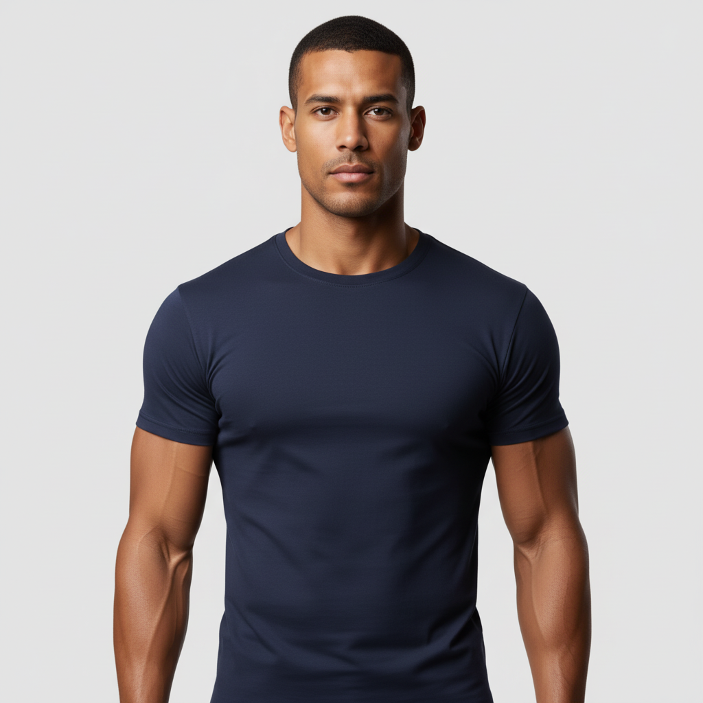 T-SHIRT PERFECT FIT TORINO – MARINEBLAU