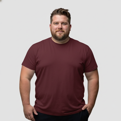 T-SHIRT PERFECT FIT TORINO – BURGUNDERROT