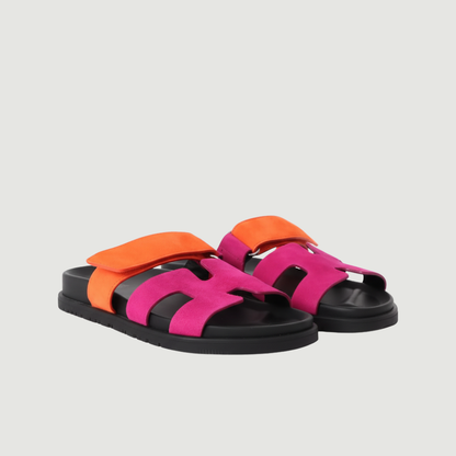 SANDALS ROMA – ORANGE & ROSA